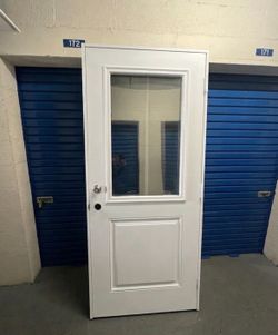 36x80 hurricane impact fiberglass door with frame