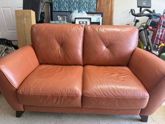 Leather Loveseat Couch