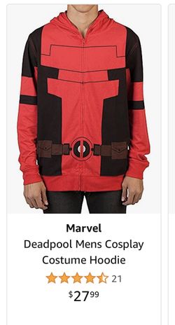 Marvel Deadpool Men’s Cosplay Costume Hoodie