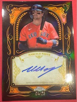 2026 Topps Chrome Marcelo Mayer Ink Strokes Orange Auto /25 IS-MM