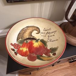 Thanksgiving COUNT YOUR BLESSINGS AND GIVE THANKS Bowl