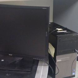 Computer And Modem Acer B223w Dell Monitor Optiplex 390 