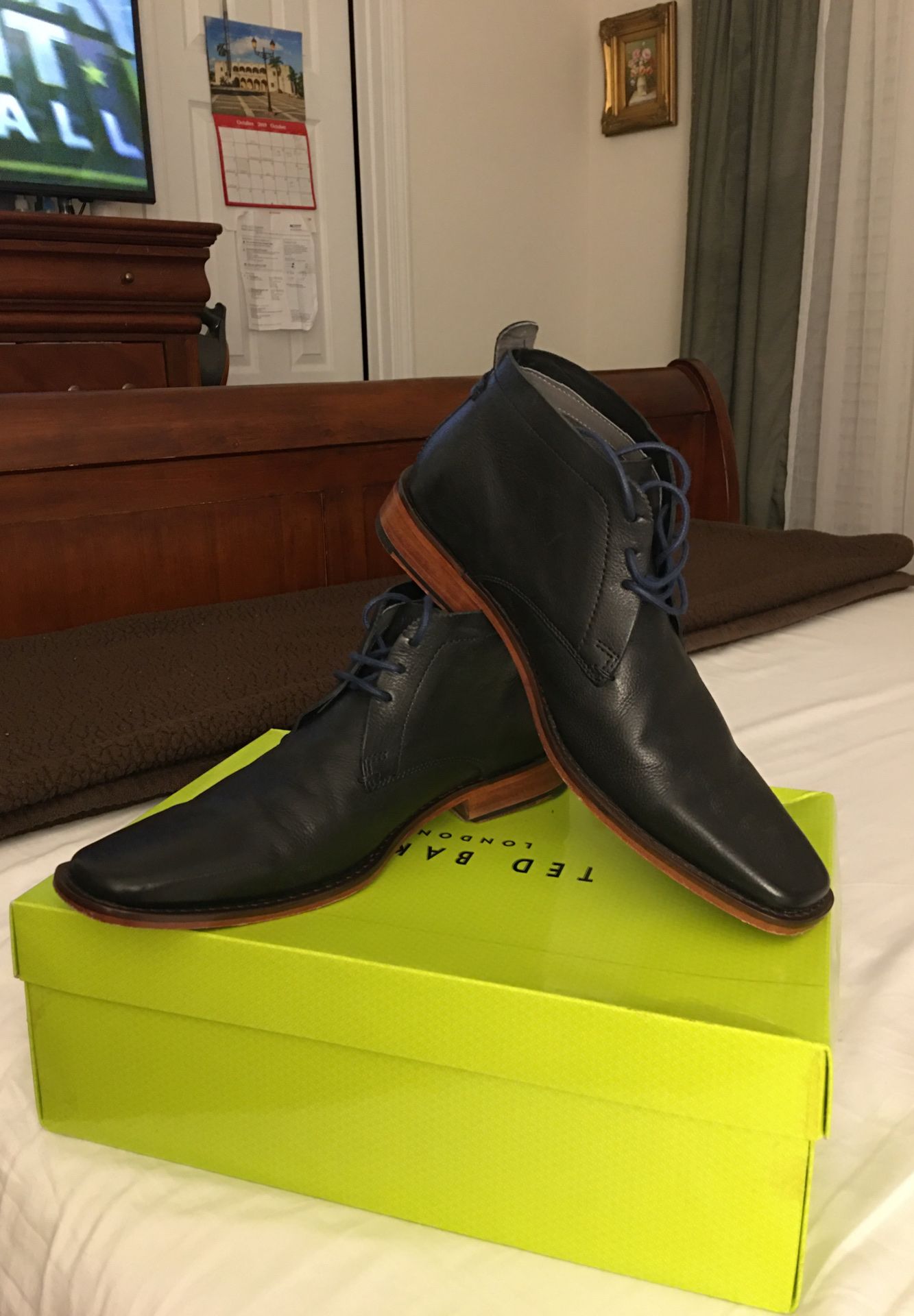 Men’s Black all leather Ted Baker (London) size 8 worn only once