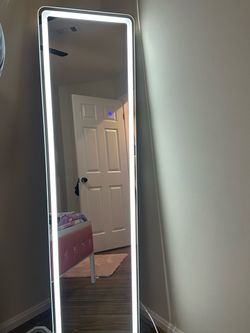 LED lights mirror