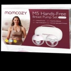New! Never Used! MomCozy M5 Hands Free Breast Pump Kit