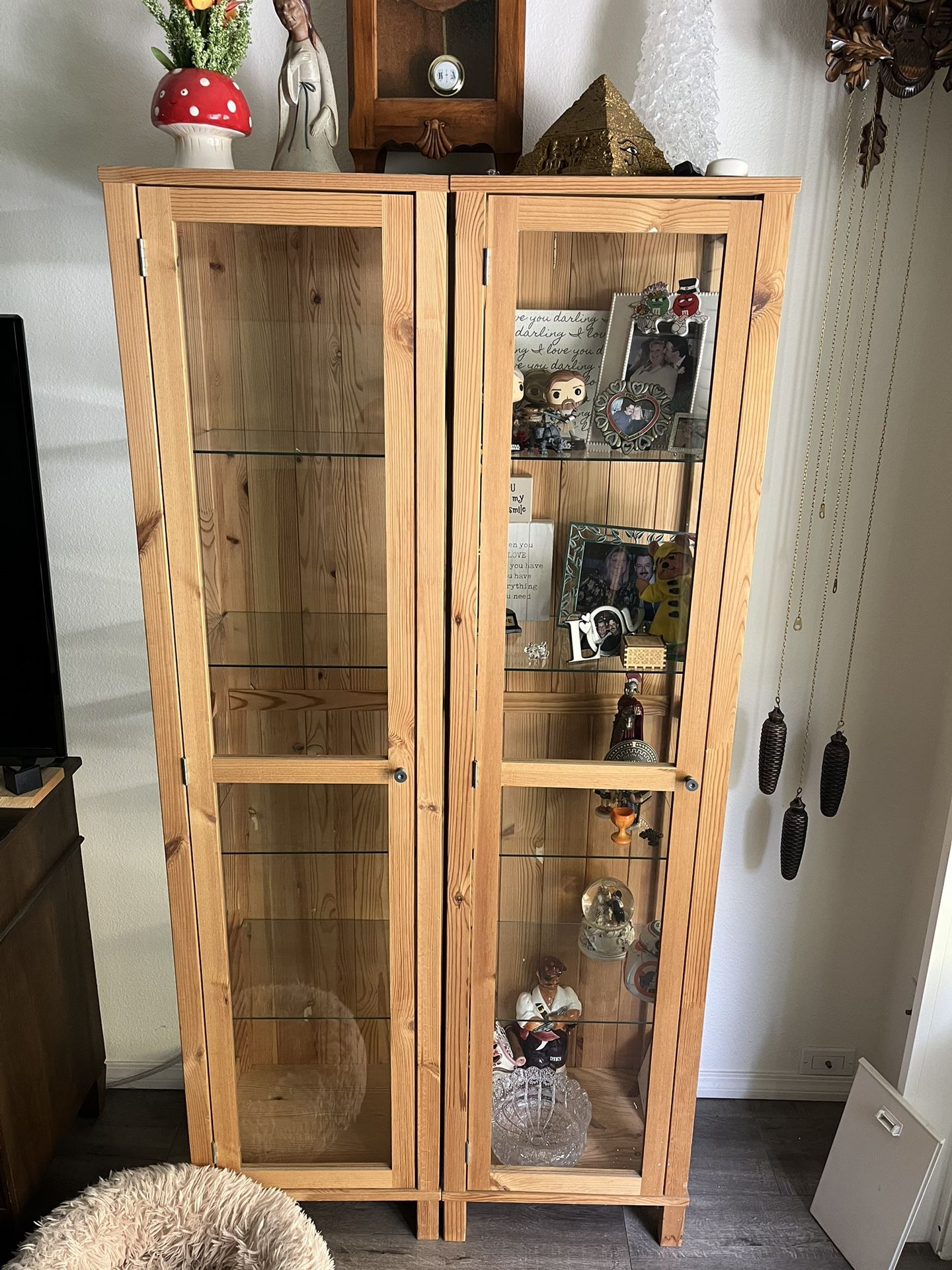 Two Display Cabinets From IKEA