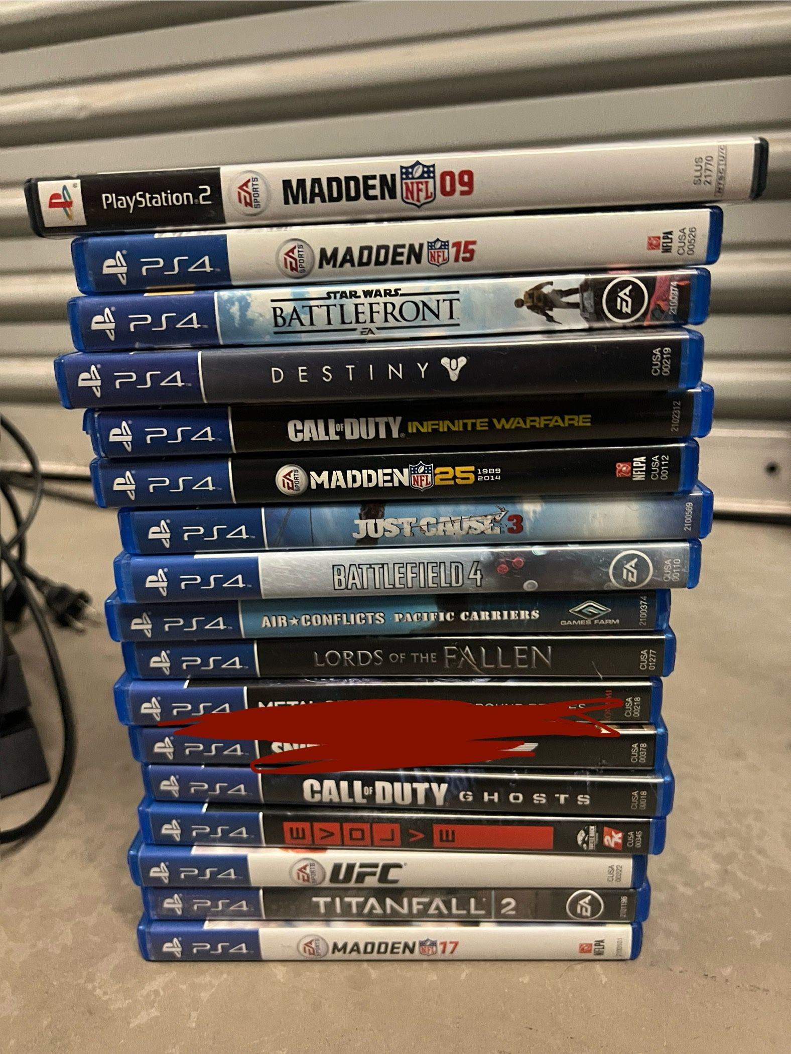 PS4 Games (Bonus PS2 Game) $5 Each