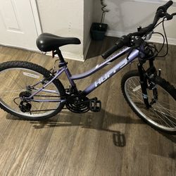 Huffy 24" Rock Creek Mountain Bike, Fits Riders 4'8" - 5'8", Purple, Adult, Women's