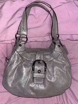 Sparkly Metallic Coach bag