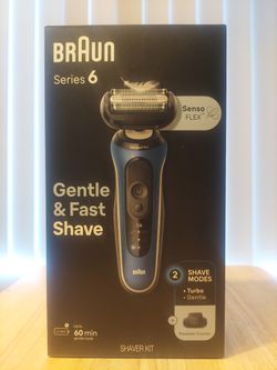 BRAUN Series 6 Senso Flex Wet/Dry Electric Shaver Trimmer Shaving 6120s *NEW* 