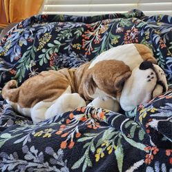 E&J Classic Prima English Bulldog Plush Dog  VTG Plushy Pet Stuffed Animal Toys Collectible  31"