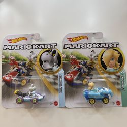 Hot Wheels Mario Kart ROSALINA Birthday Girl and Dry Bones 