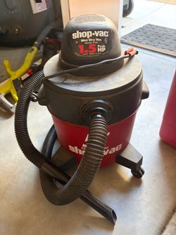 Shop-Vac 5 Gallon Wet/Dry Vacuum — 1.5 HP, Hose & Nozzle Included