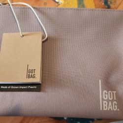 GOT BAG Shower Bag 10x7x4 Recycled Materials Water Resistant NWT (2 Available)