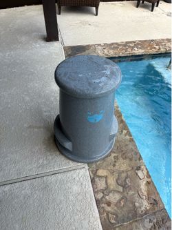 Two Liquidseat Swim-Up Bar Stools – Charcoal Granite (Grey) – 23”