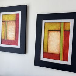 Pair of Mexican paintings on Canvas