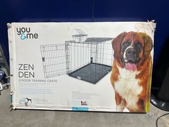 #648 You & Me Doggy Den 2-Door Training Crate 47.8L x 29.1W x 31.9H in