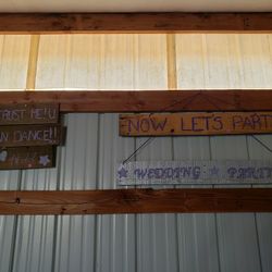 Purple & Sliver - Rustic Wedding Sign Package