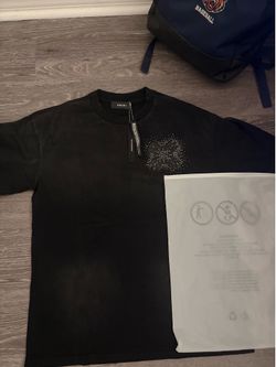 Amiri crystal logo T shirt size M