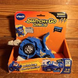 Vtech Switch And Go Dinos Horns Triceratops Dinosaur Transforming Figure Read
