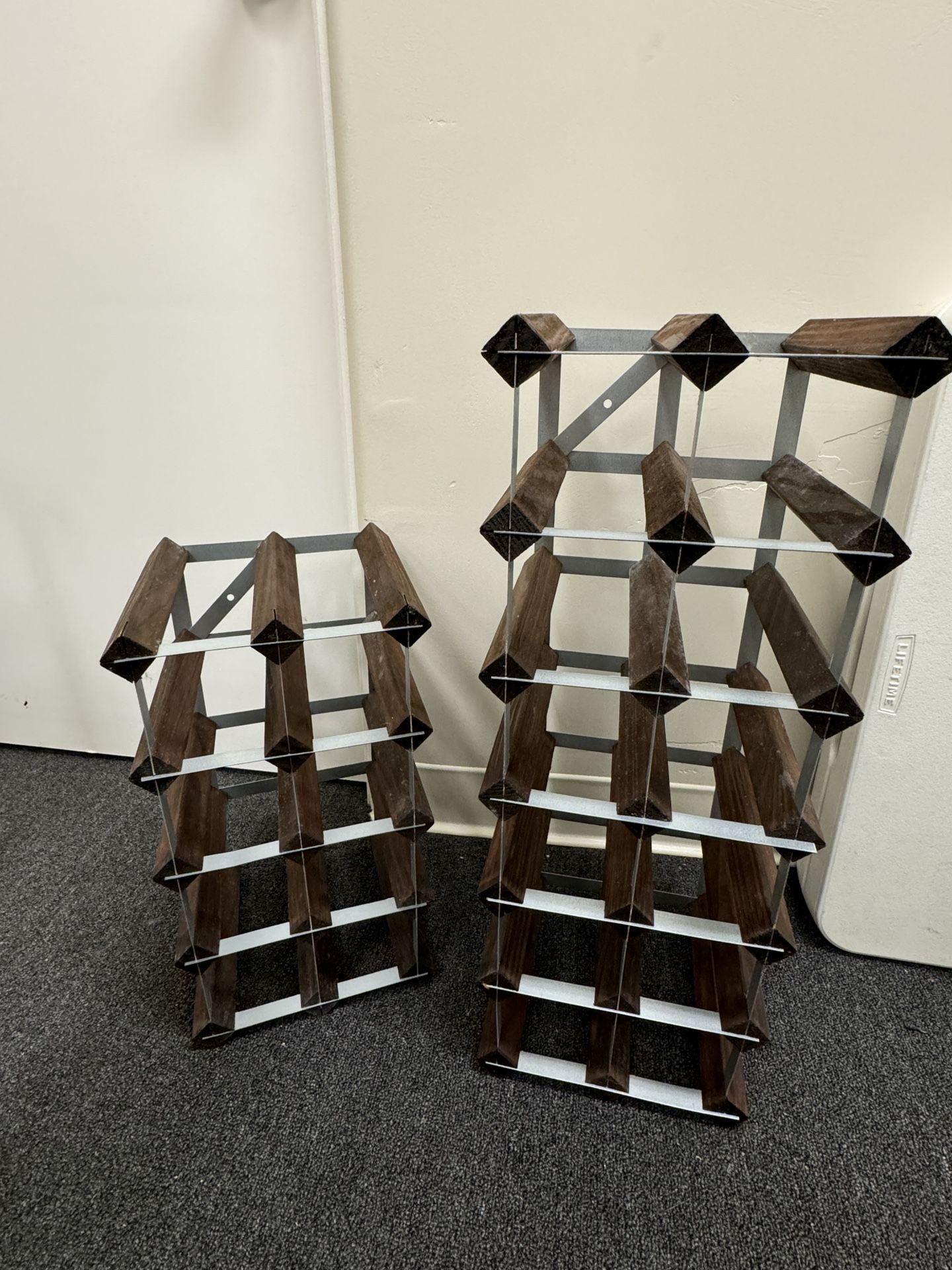 Wooden And metal wine Racks