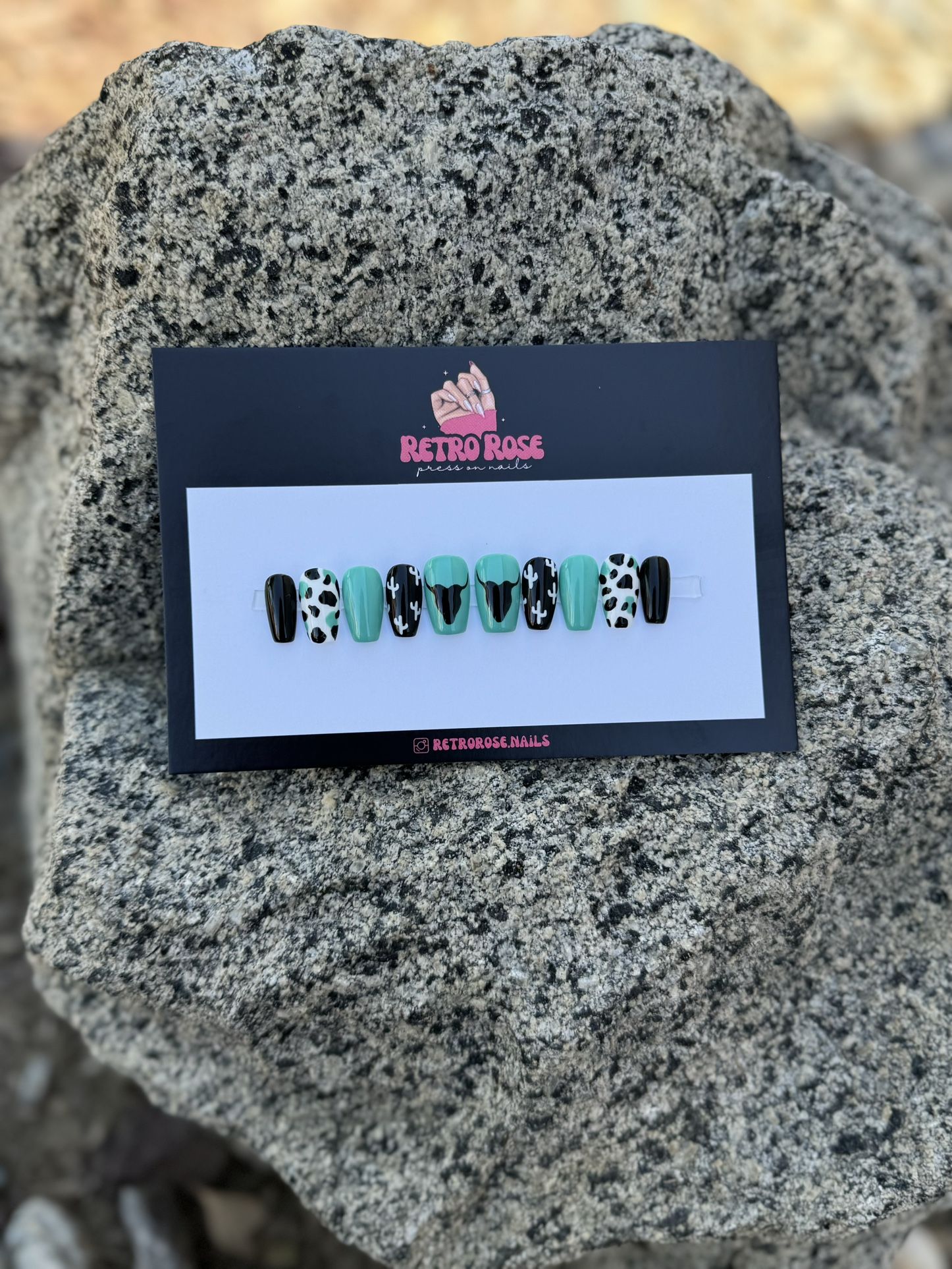 Custom Glue On Nails