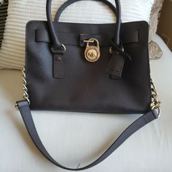 Michael Kors Hamilton Medium Leather Satchel
