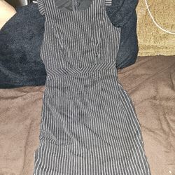 Black and white Stripped Dress