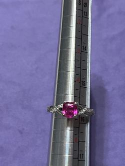 Shane Co 14k Unheated 0.75 Pink Sapphire Diamond Ring Size 4.75 (Pick Up Only Highland Park 90042)