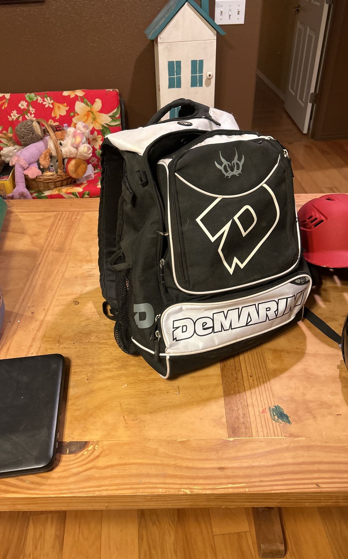 DeMarini Baseball Backpack And Helmets
