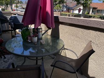 Patio table and chairs