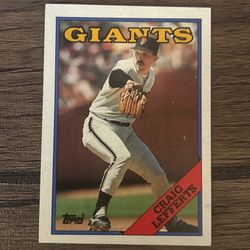 Craig Lefferts Topps 1988
