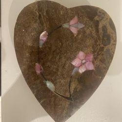Heart Shapes Stone Jewelry Box 