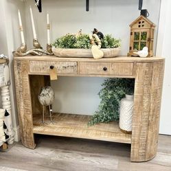 NEW Solid Wood Console