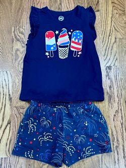 Girls 4th of July Outfit 7/8