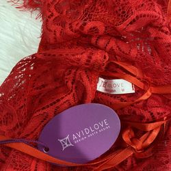 Lace Bodysuit Deep V Mini One Piece