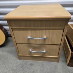 Sturdy Two-Drawer Nightstand