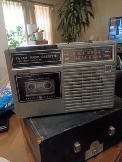 FM AM radio cassette variable monitor