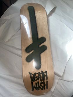 Deathwish skateboard deck. Deathwish gang logo. Pink top