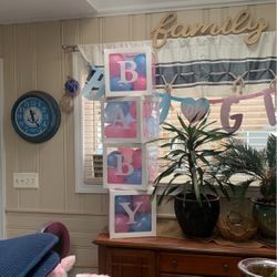 Gender Reveal Balloons Decor