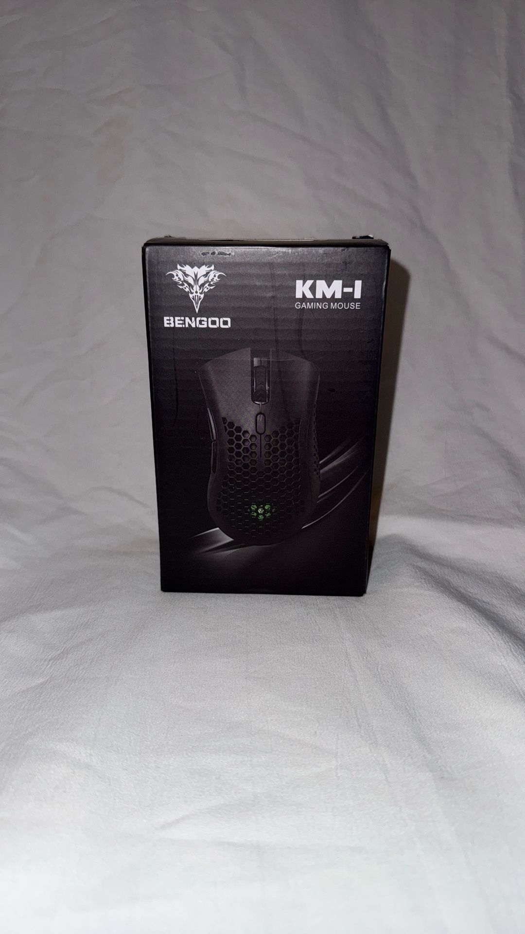 KM-1 Gaming Mouse, Wireless Mouse Gaming Computer Mice USB with Honeycomb Shell