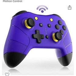 Purple Wireless Pro Controller Compatible With NS SWH