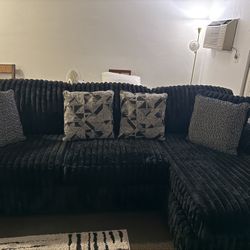 Midnight-Madness 2-Piece Sofa with Chaise  (Ashley Furniture)