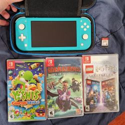Light Blue Nintendo Switch Lite Bundle 