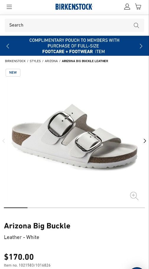 Brand New Wide Buckle Birkenstock $120 Was $170