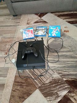 PS4 w/ controller plus 3 sports games