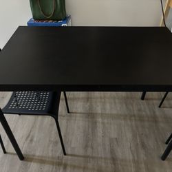 Ikea Black Table 