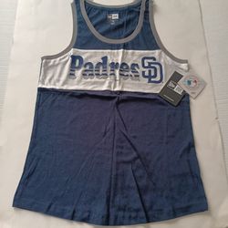 Women's San Diego Padres New Era 5th & Ocean Tank Tops - Small And Medium 