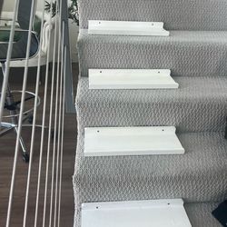 17”L x 6”D Basic Unfinished Wood Painted Shelves (Set of 5)