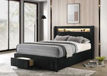 Cupid black bed frame+Mattress 😋😜😎😋
